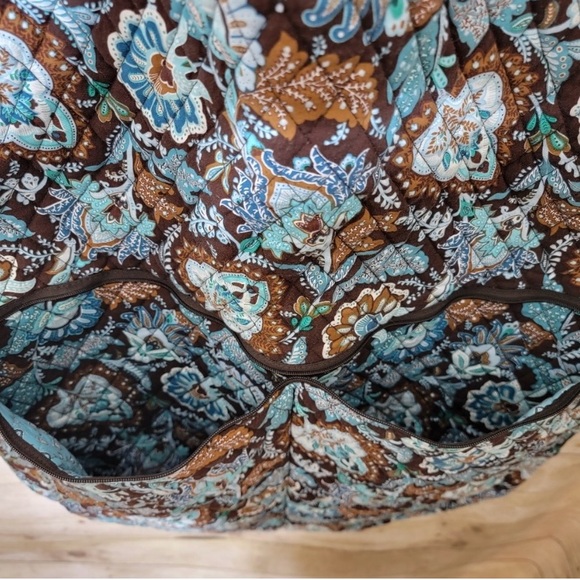 Vera Bradley Brown and Blue Floral Garment Bag - Picture 5 of 7